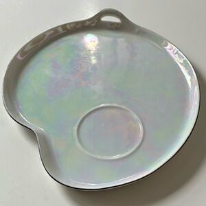 Vintage Iridescent Lustreware Appetizer Plate serving Dish